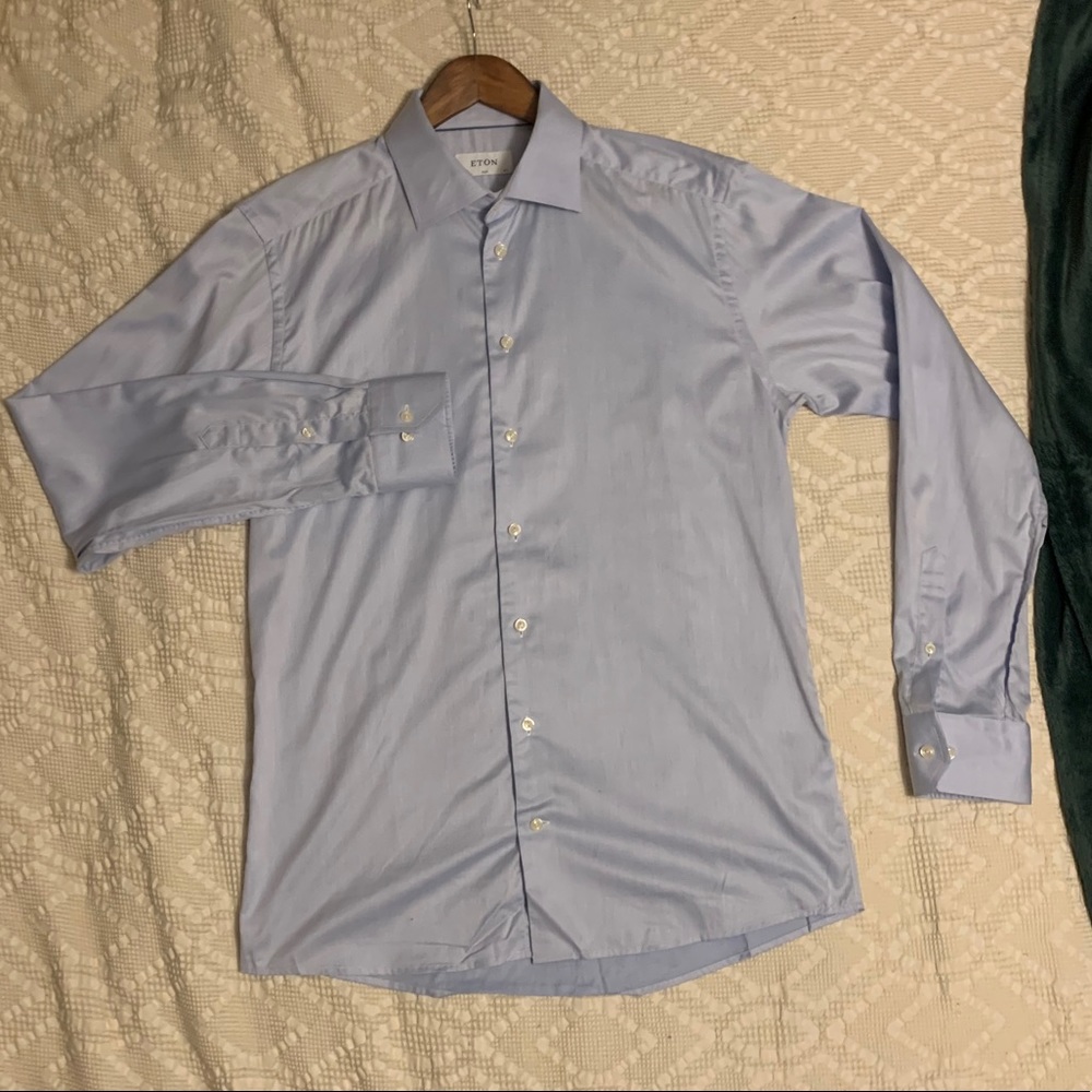 EUC Eton Slim flit Dress shirt
